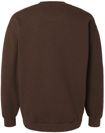 Am image of a Custom American Apparel ReFlex Fleece Crewneck Sweatshirt in Brown!