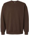 Am image of a Custom American Apparel ReFlex Fleece Crewneck Sweatshirt in Brown!