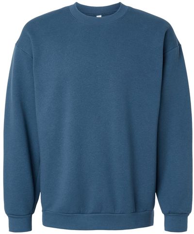 Am image of a Custom American Apparel ReFlex Fleece Crewneck Sweatshirt in Sea Blue!