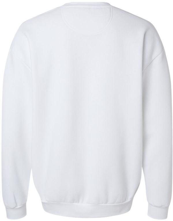 Am image of a Custom American Apparel ReFlex Fleece Crewneck Sweatshirt in White!