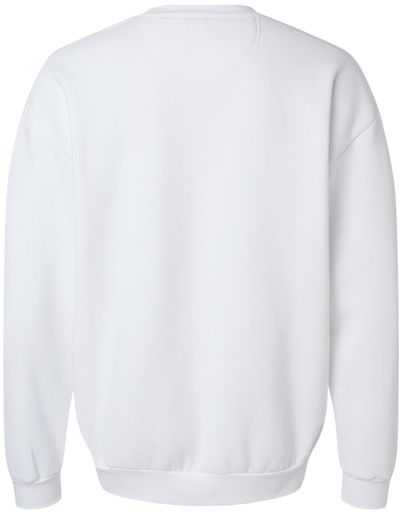 Am image of a Custom American Apparel ReFlex Fleece Crewneck Sweatshirt in White!