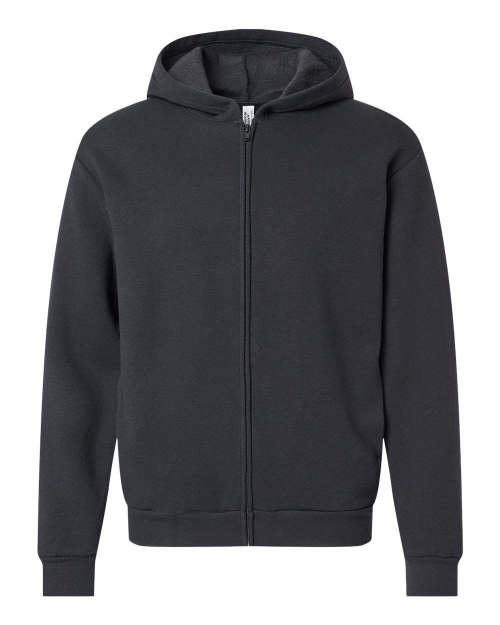 American Apparel ReFlex Fleece Full Zip Hoodie in Black