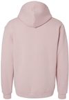 Am image of a Custom American Apparel ReFlex Fleece Full Zip Hoodie in Blush!