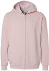 Am image of a Custom American Apparel ReFlex Fleece Full Zip Hoodie in Blush!