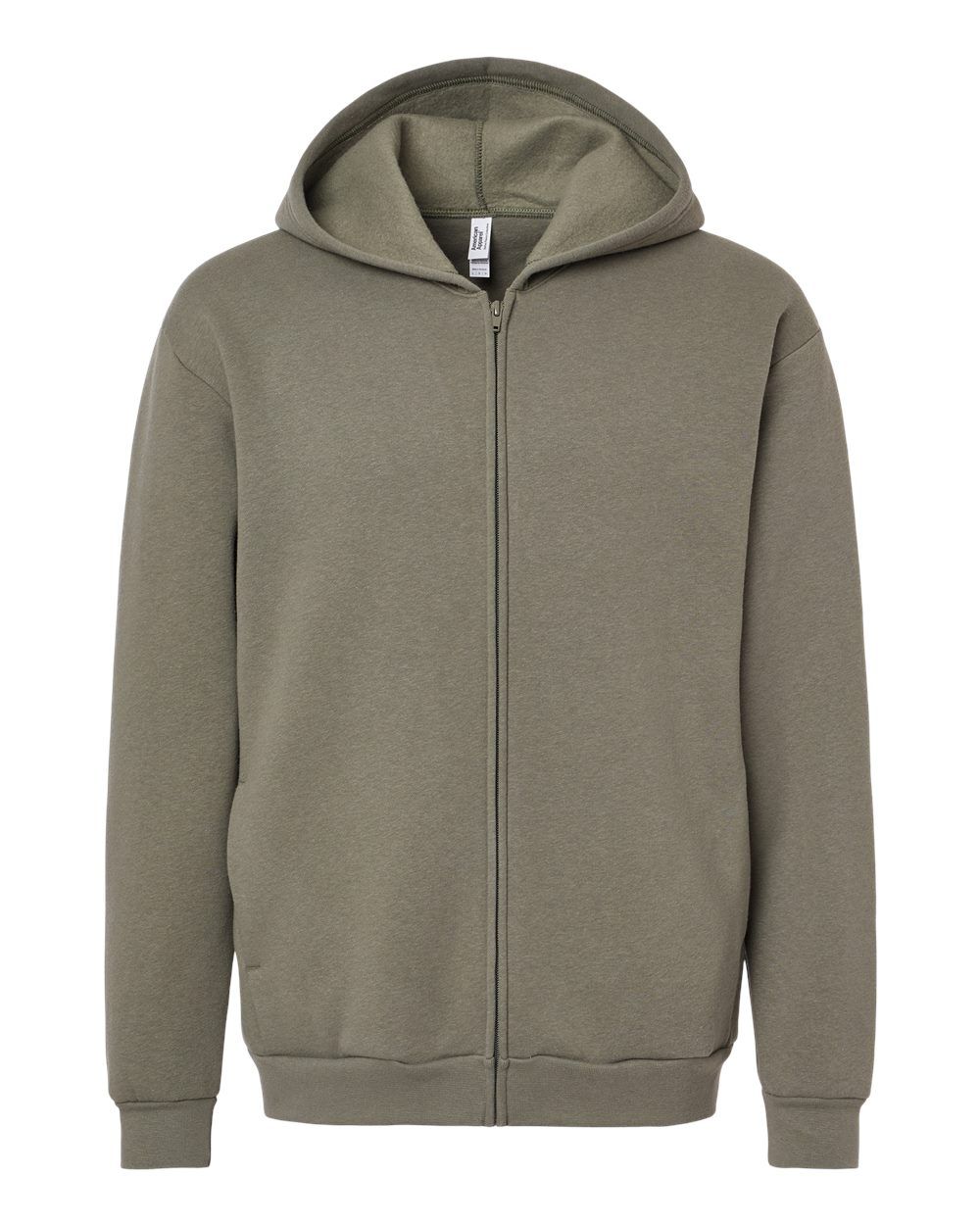 American Apparel ReFlex Fleece Full Zip Hoodie in Lieutenant