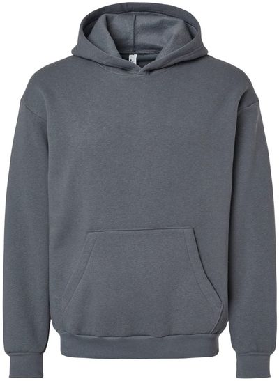 Am image of a Custom American Apparel ReFlex Fleece Pullover Hoodie in Asphalt!