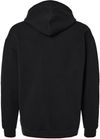 Am image of a Custom American Apparel ReFlex Fleece Pullover Hoodie in Black!