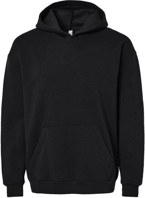 Am image of a Custom American Apparel ReFlex Fleece Pullover Hoodie in Black!