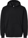 Am image of a Custom American Apparel ReFlex Fleece Pullover Hoodie in Black!
