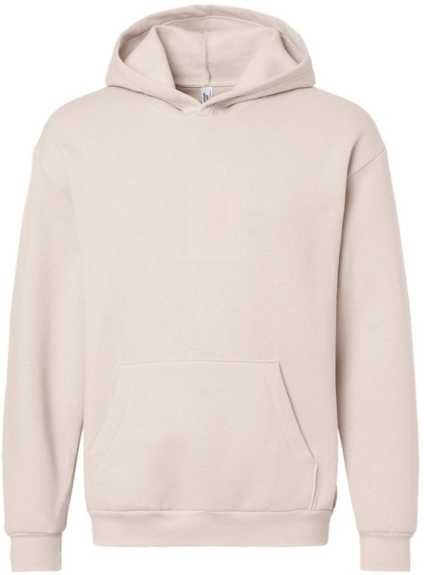 Am image of a Custom American Apparel ReFlex Fleece Pullover Hoodie in Bone!