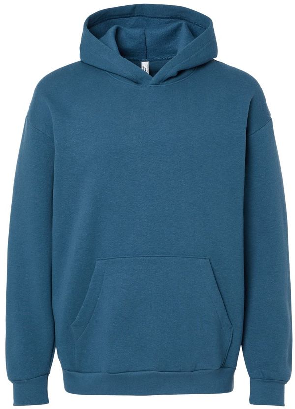 Am image of a Custom American Apparel ReFlex Fleece Pullover Hoodie in Sea Blue!