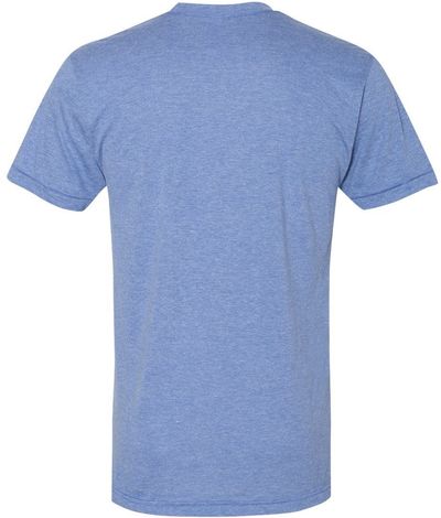 Am image of a Custom American Apparel Triblend Track Tee in Athletic Blue!