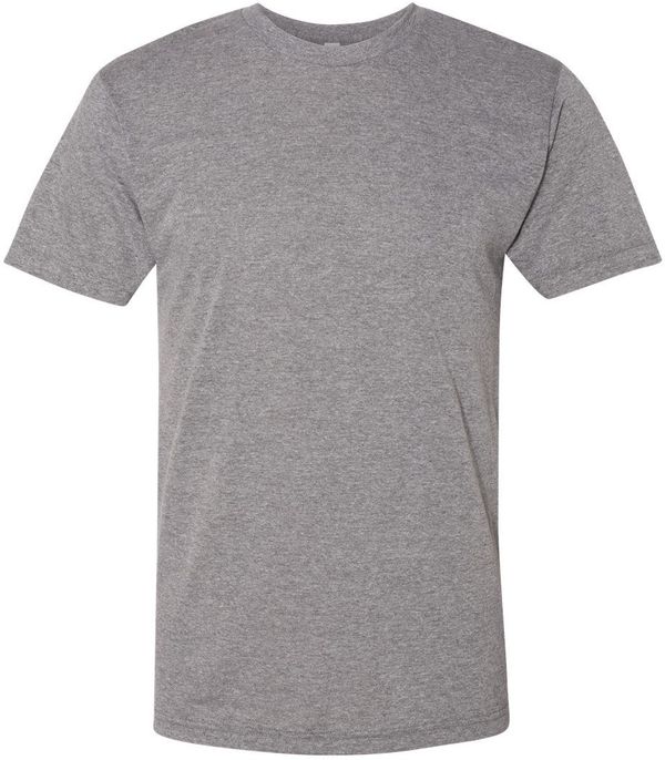 Am image of a Custom American Apparel Triblend Track Tee in Athletic Grey!