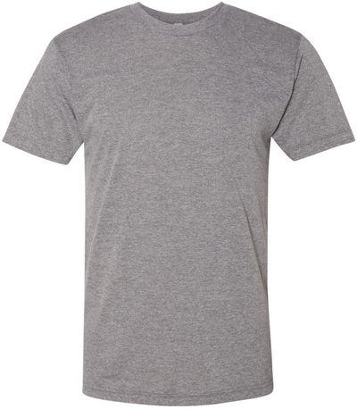 Am image of a Custom American Apparel Triblend Track Tee in Athletic Grey!