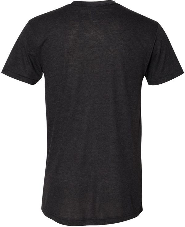 Am image of a Custom American Apparel Triblend Track Tee in Tri-Black!