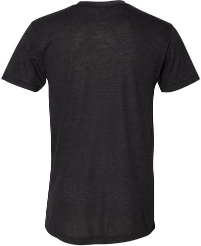 Am image of a Custom American Apparel Triblend Track Tee in Tri-Black!