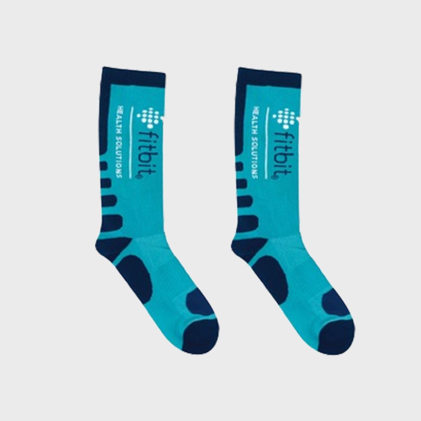 An image of custom athletic crew socks that you can print your logo or design on!