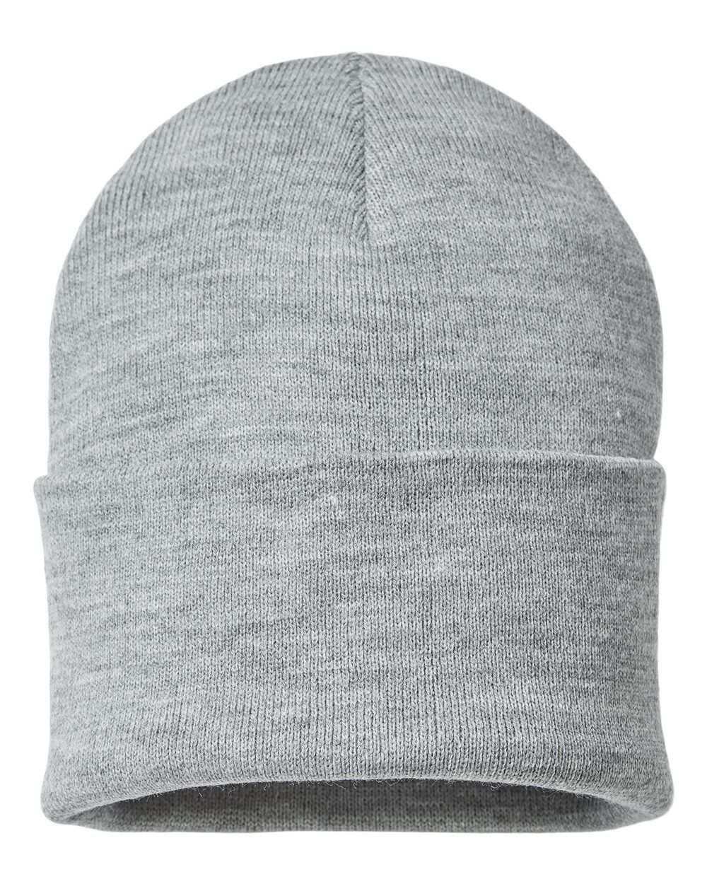 Atlantis Headwear Sustainable Knit Toque in Light Grey Melange