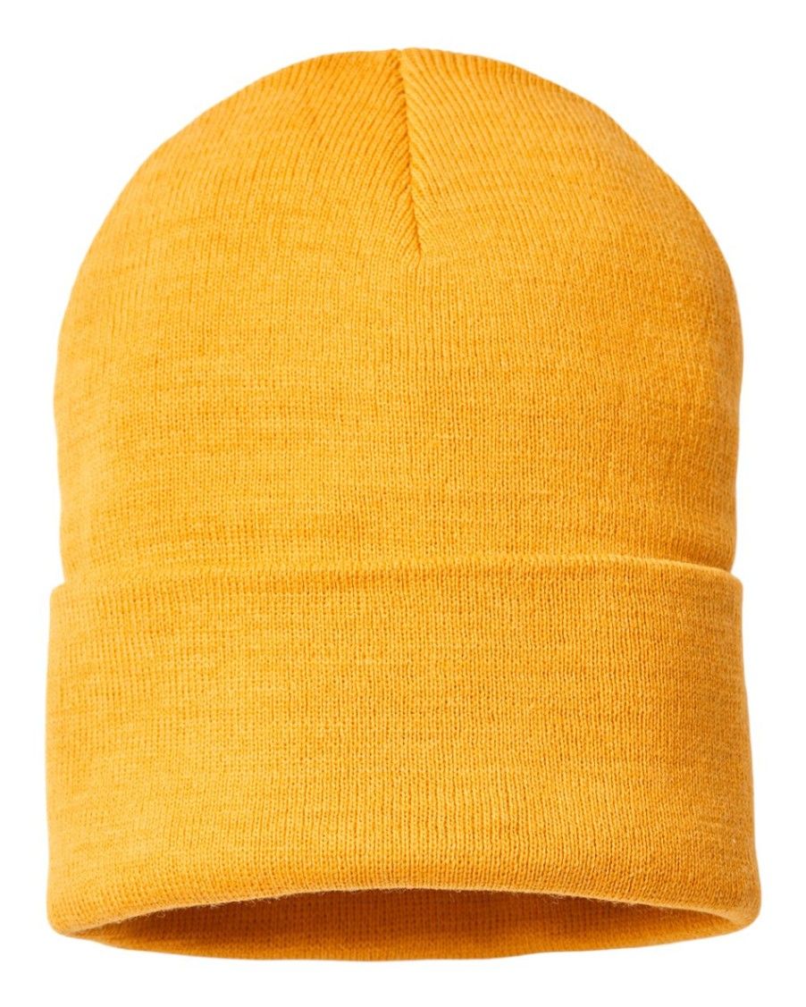 Atlantis Headwear Sustainable Knit Toque in Mustard Yellow