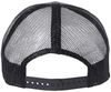 Am image of a Custom Atlantis Headwear Sustainable Recy Three Trucker Cap in Dark Grey/ Black!