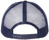 Am image of a Custom Atlantis Headwear Sustainable Recy Three Trucker Cap in Navy/Navy!