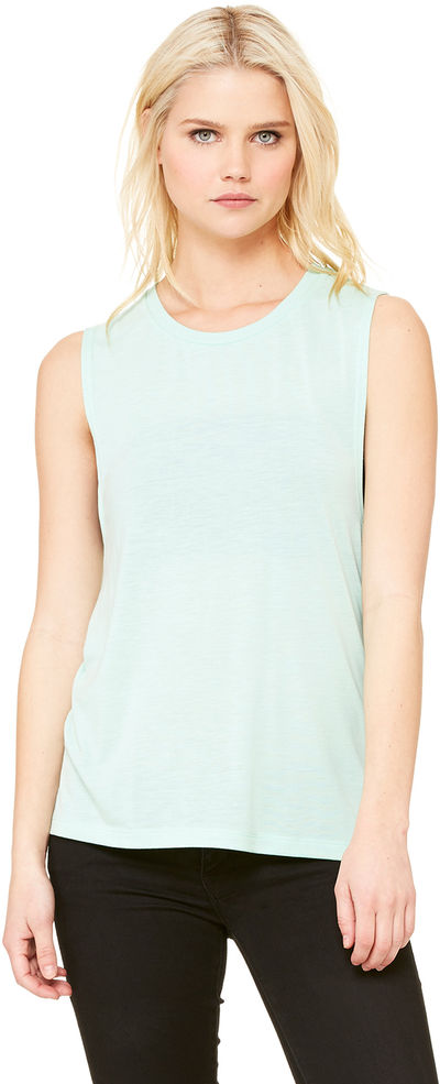 An image of a Custom Bella and Canvas Ladies' Flowy Scoop Muscle Tank!