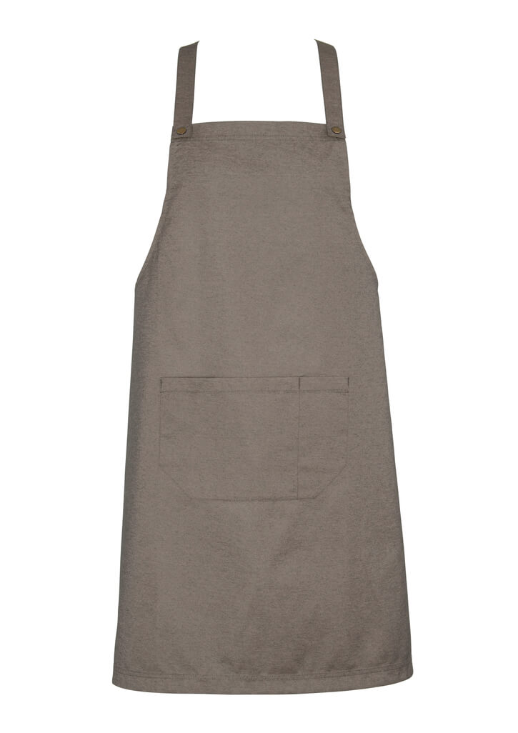 Biz Collection Urban Bib Apron in Natural