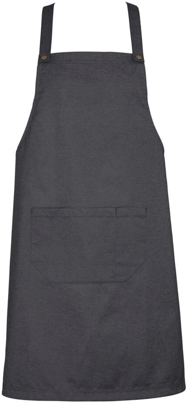Am image of a Custom Biz Collection Urban Bib Apron in Slate!
