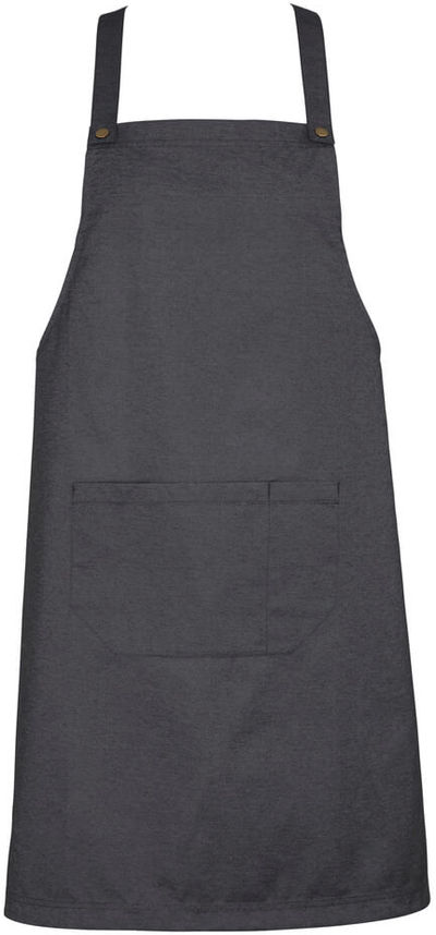 Am image of a Custom Biz Collection Urban Bib Apron in Slate!