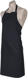 Am image of a Custom Biz Collection Bib Apron in Black!