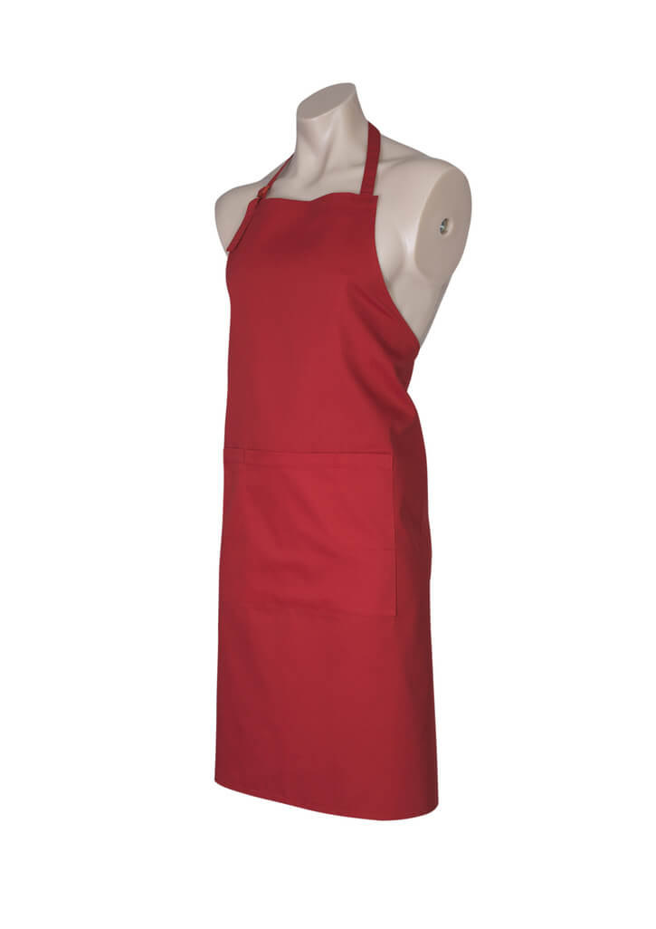 Biz Collection Bib Apron in Red