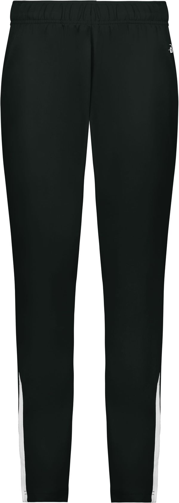 An image of a Custom Badger Sport On The Rise Warm Up Pant in Black/White!