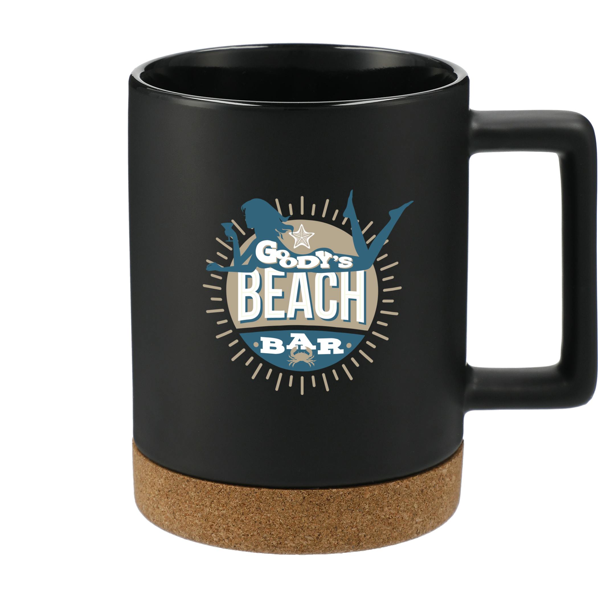 Bates 15oz Ceramic Mug with Cork Base