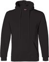 Am image of a Custom Bayside Hooded Sweatshirt in Black!