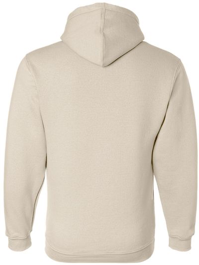 Am image of a Custom Bayside Hooded Sweatshirt in Cream!