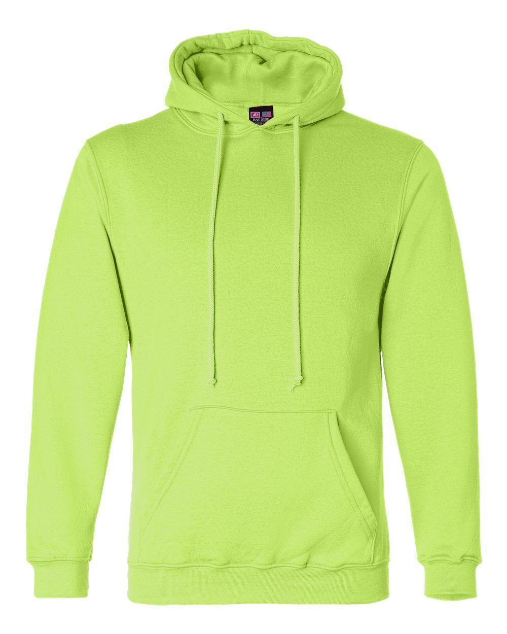Bayside Hooded Sweatshirt in Lime Green