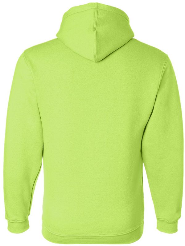 Am image of a Custom Bayside Hooded Sweatshirt in Lime Green!