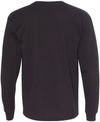 Am image of a Custom Bayside Long Sleeve T Shirt in Black!