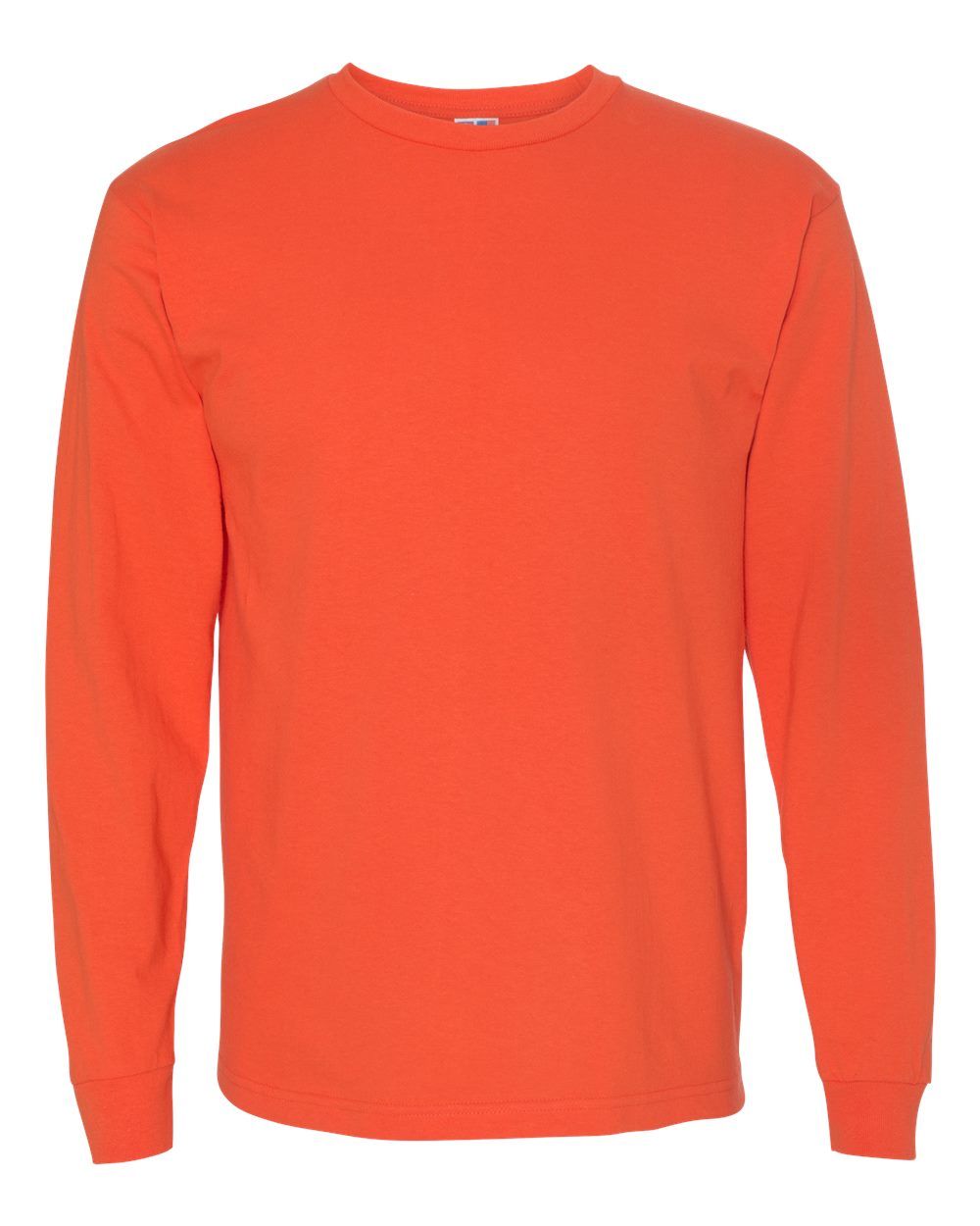 Bayside Long Sleeve T Shirt in Bright Orange