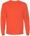 Am image of a Custom Bayside Long Sleeve T Shirt in Bright Orange!