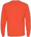 Am image of a Custom Bayside Long Sleeve T Shirt in Bright Orange!