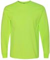 Am image of a Custom Bayside Long Sleeve T Shirt in Lime Green!