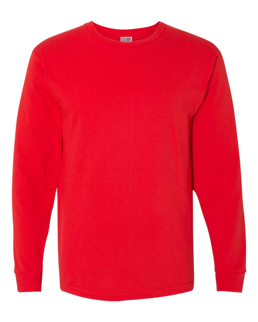 Bayside Long Sleeve T Shirt in Red
