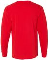 Am image of a Custom Bayside Long Sleeve T Shirt in Red!