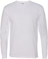 Am image of a Custom Bayside Long Sleeve T Shirt in White!