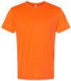 Am image of a Custom Bayside Performance T Shirt in Bright Orange!
