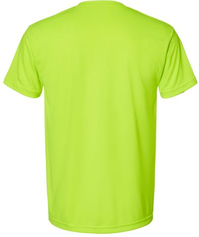 Am image of a Custom Bayside Performance T Shirt in Lime Green!
