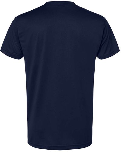 Am image of a Custom Bayside Performance T Shirt in Navy!