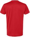 Am image of a Custom Bayside Performance T Shirt in Red!