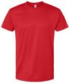 Am image of a Custom Bayside Performance T Shirt in Red!